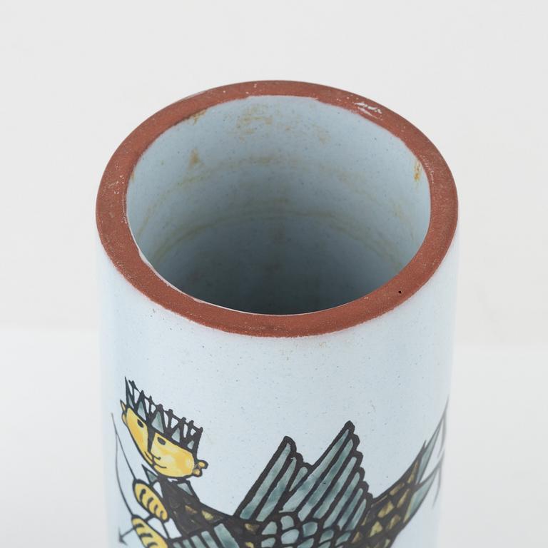 Stig Lindberg, a set of three 'Karneval' earthenware pieces by Stig Lindberg, Gustavsberg Studio, Sweden.
