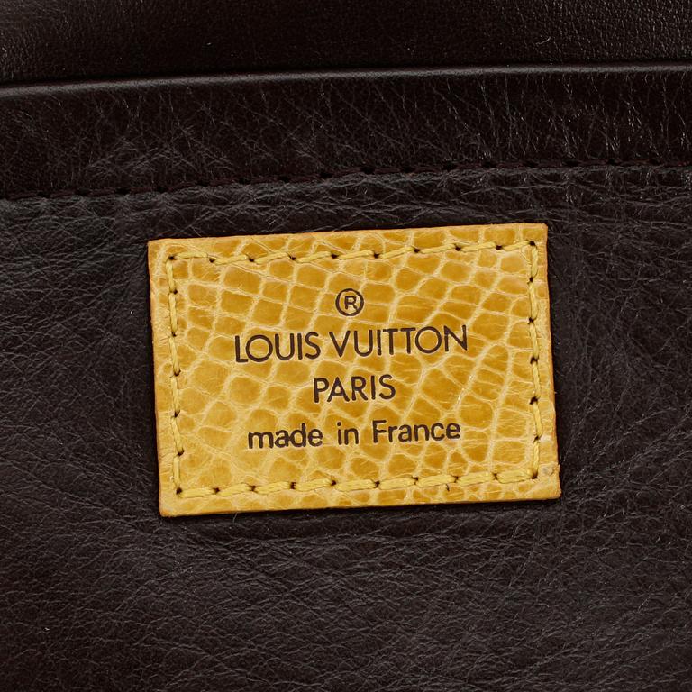 LOUIS VUITTON , a suede shoulder bag, "Monogram Trompe L'oeil Trocadero".