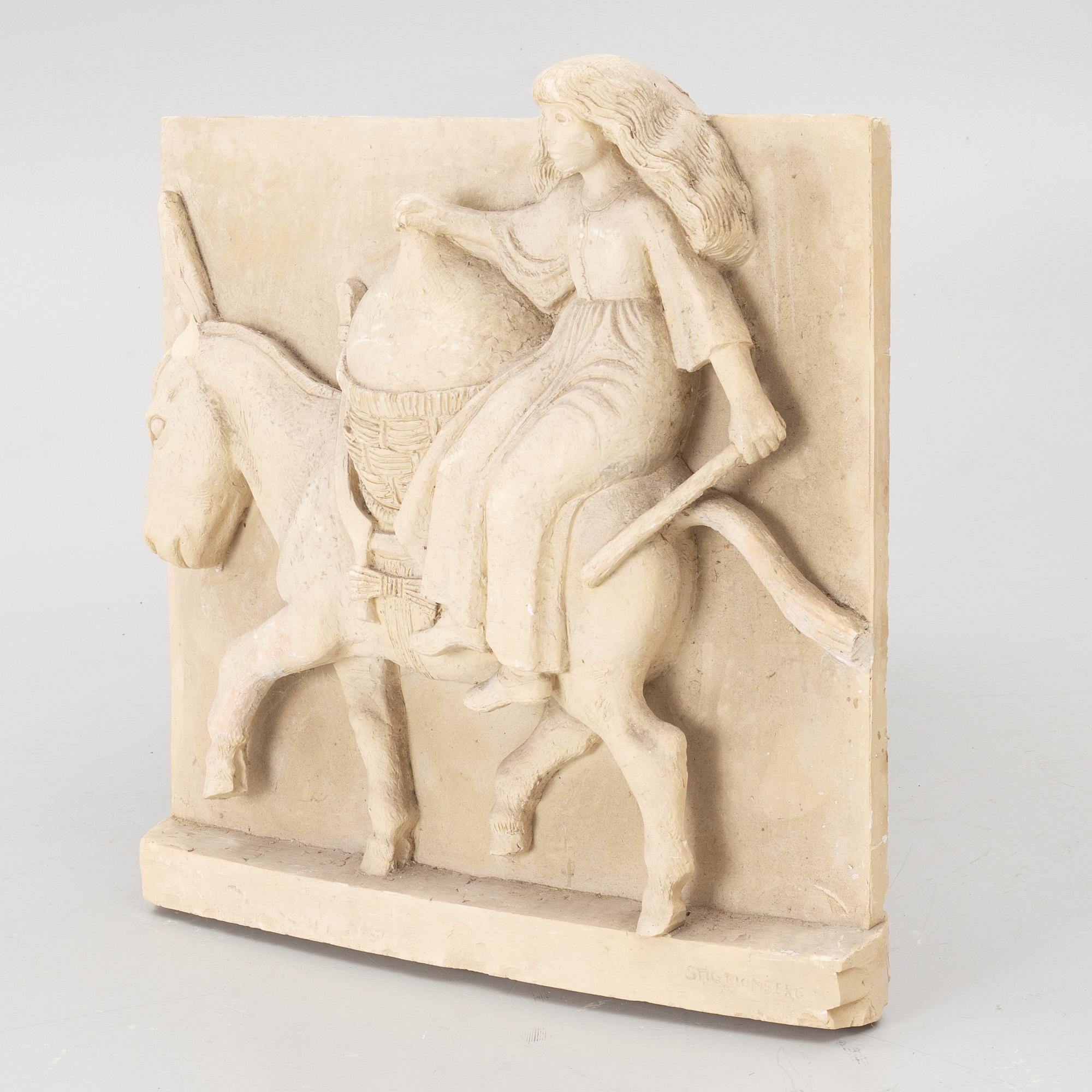 Stig Blomberg, relief, gipsförlaga till M/S Stockholm (1941).