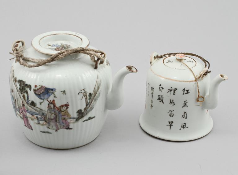 PARTI PORSLIN, 4 delar, Kina, 1800/1900-tal.