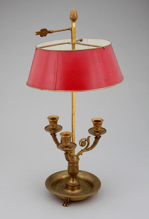 BORDSLAMPA / BOUILLOTTE, empirestil, 1900-tal.