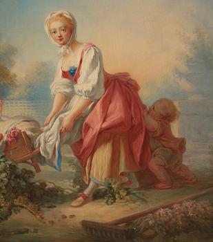 Jean Honoré Fragonard Hans efterföljd, ”La bergère”/”La vendangeuse”.