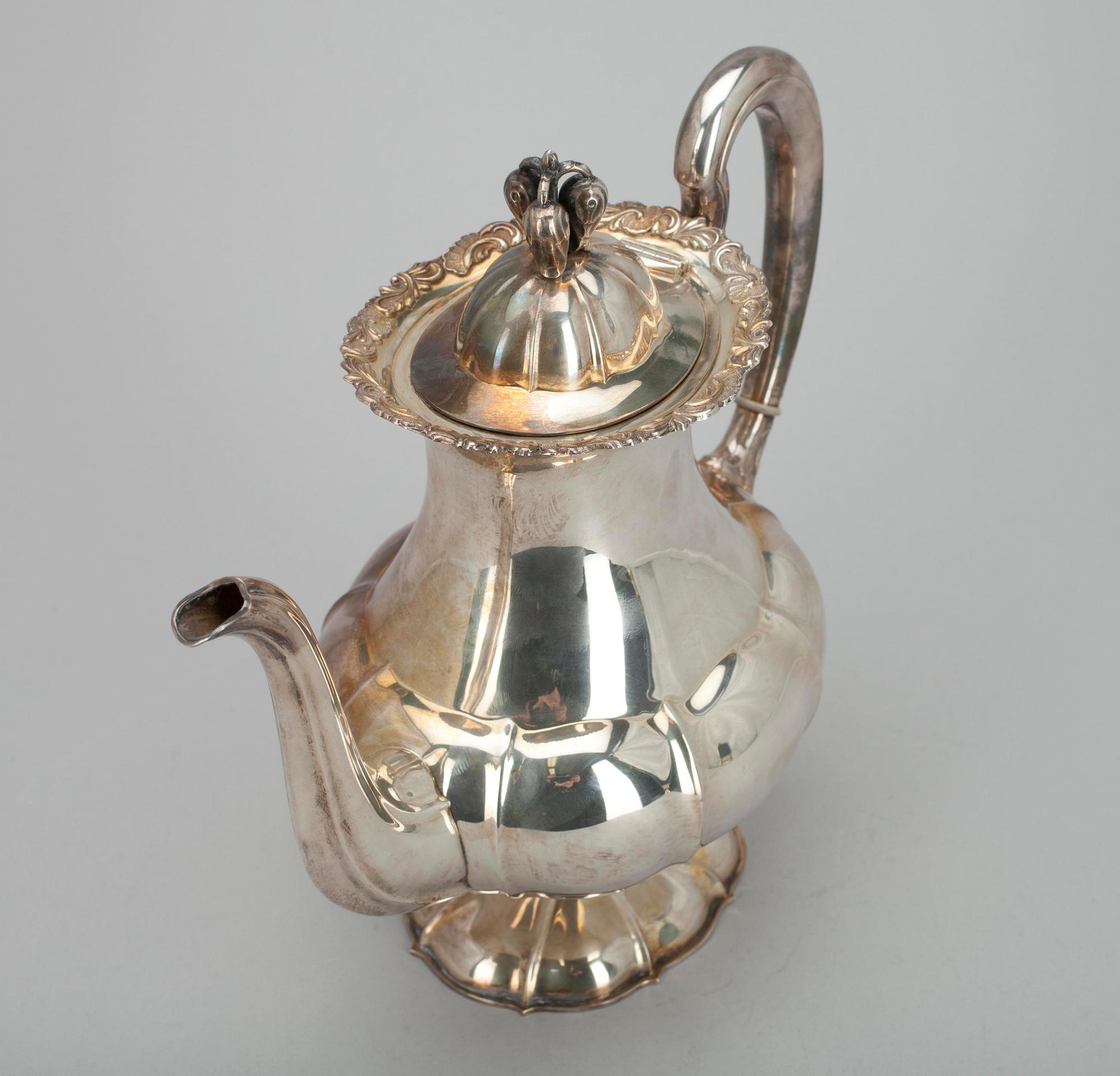 KAFFEKANNA, silver. Kultakeskus Tavastehus, 1966, vikt 721 g.