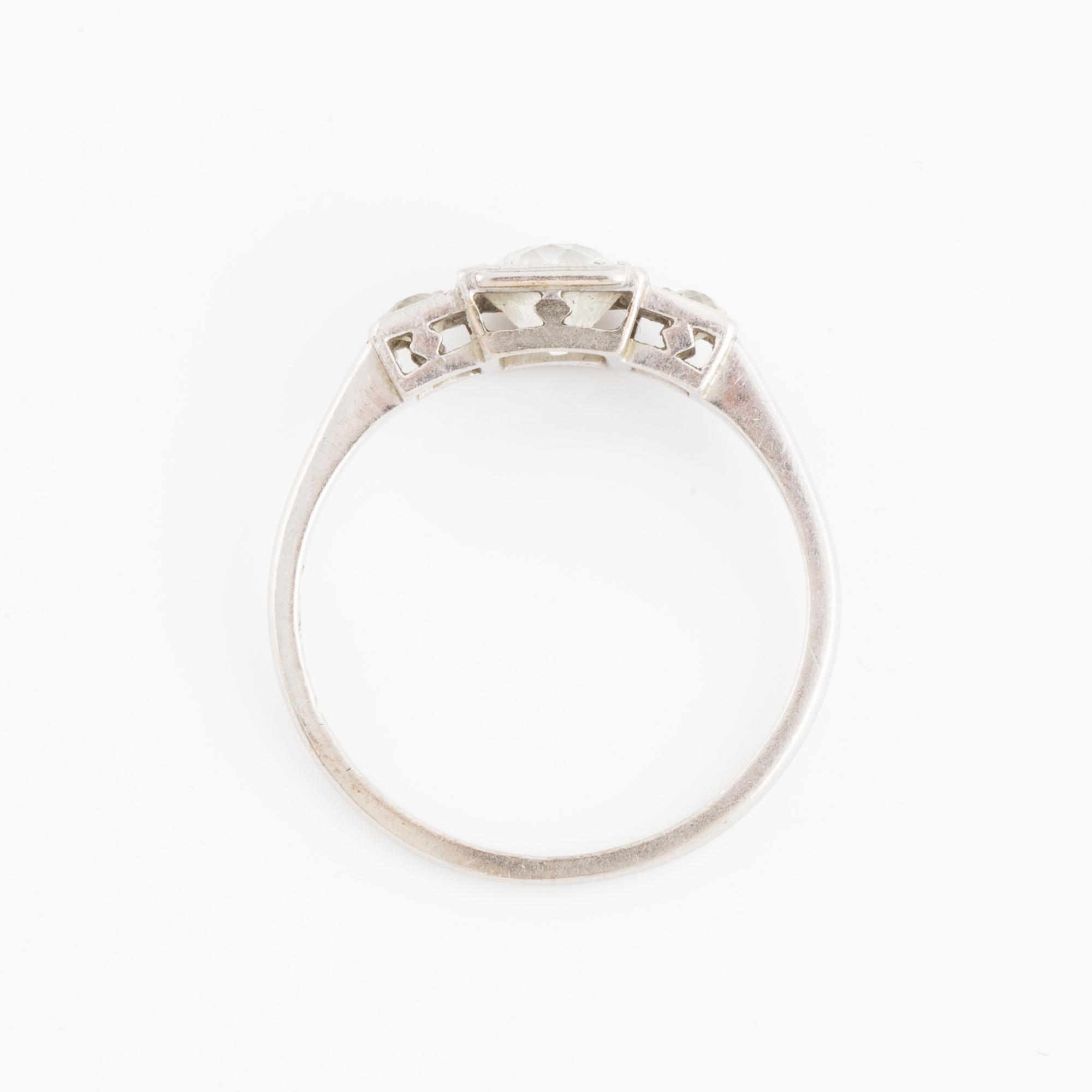 Old cut diamond ring, Strömdahls.