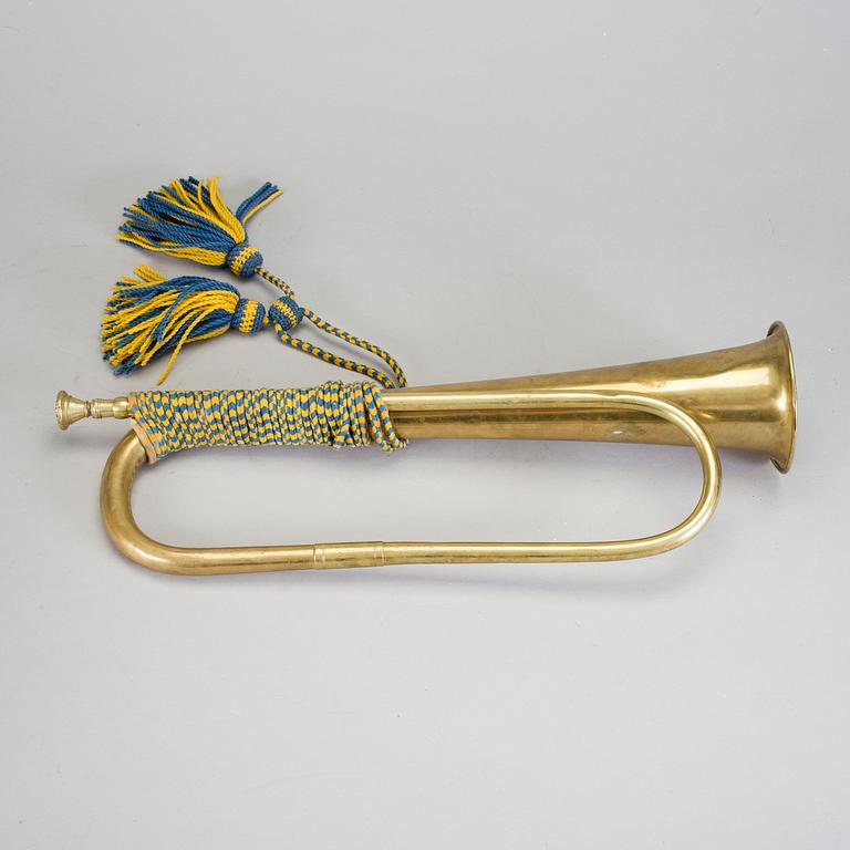 A brass horn Ahlberg & Ohlsson, Stockholm, around year 1900.