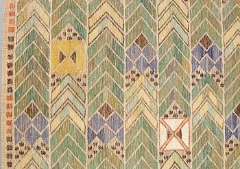 Märta Måås-Fjetterström, a drape, "Rågen", flat weave, ca 224,5-227 x 108-110 cm, signed MMF.