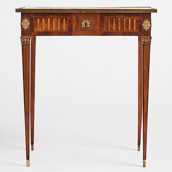 A Gustavian marquetry table by P. Rundgren (active 1779-1785), executed in the workshop of G. Iwersson.