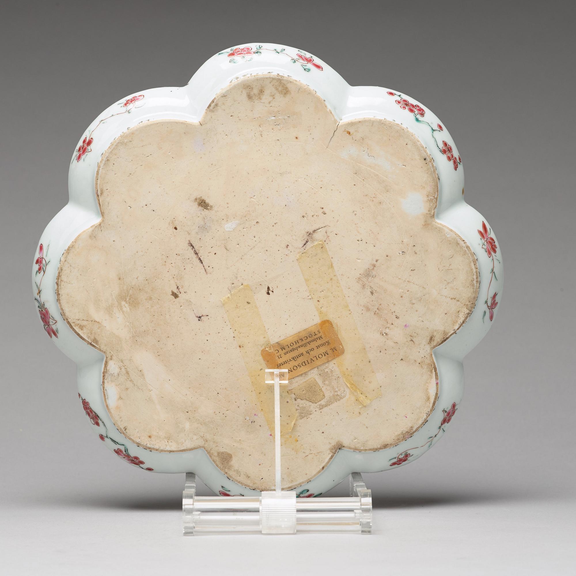 FAT, kompaniporslin. Qingdynastin, Qianlong (1736-95).