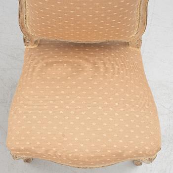 A matched pair of French Louis XV chairs, mid 18th Century.