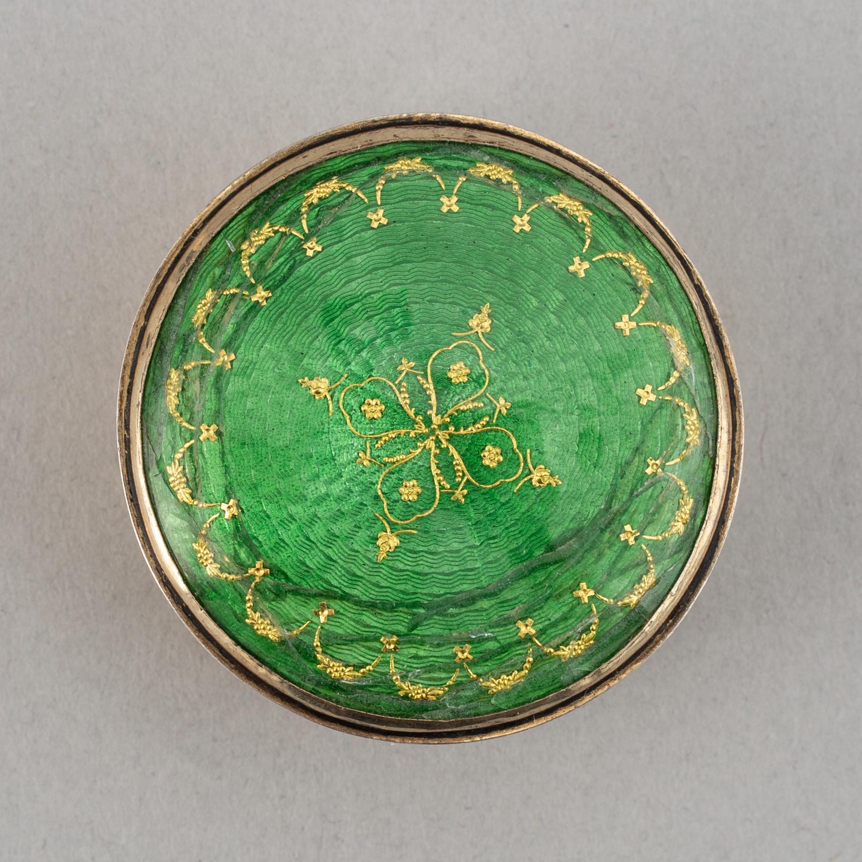 Dosa, guld, samt dosor, 4 st, silver. 1800-1900-tal.