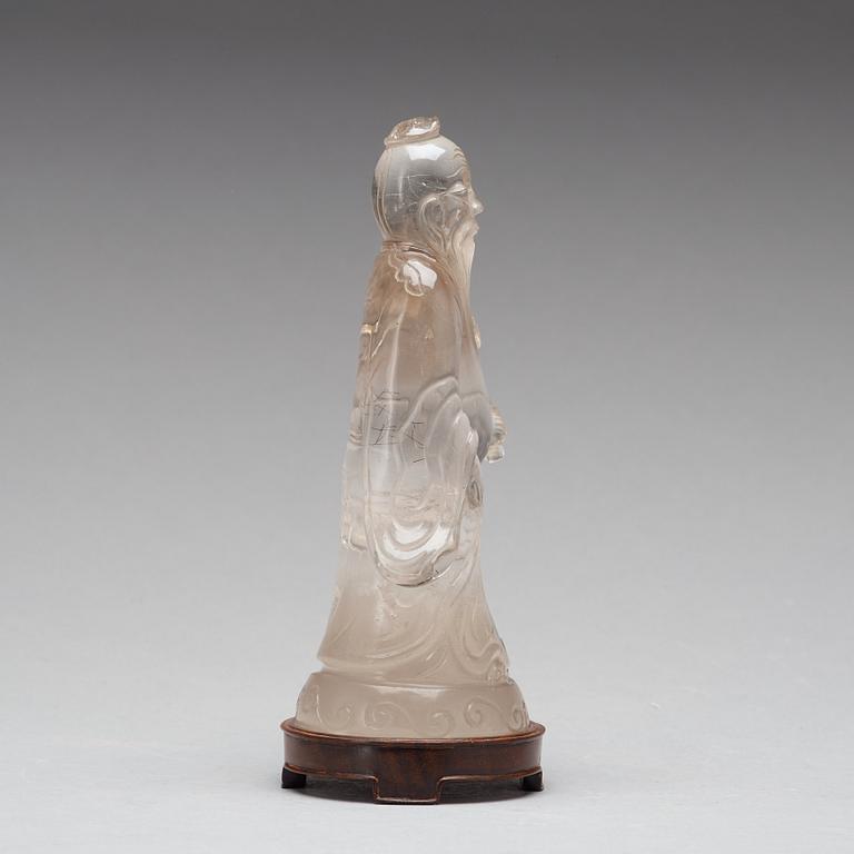FIGURIN, bergkristall. Sen Qing dynasti.