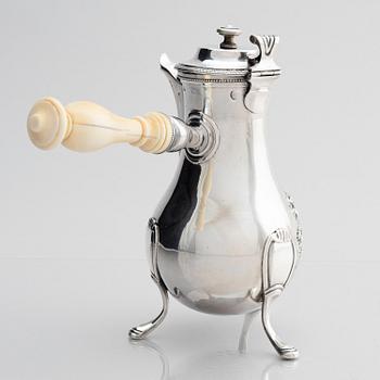 A French silver jug, mark of Jean-Pierre Nicolas Bibron, Paris (active circa 1798-1809).