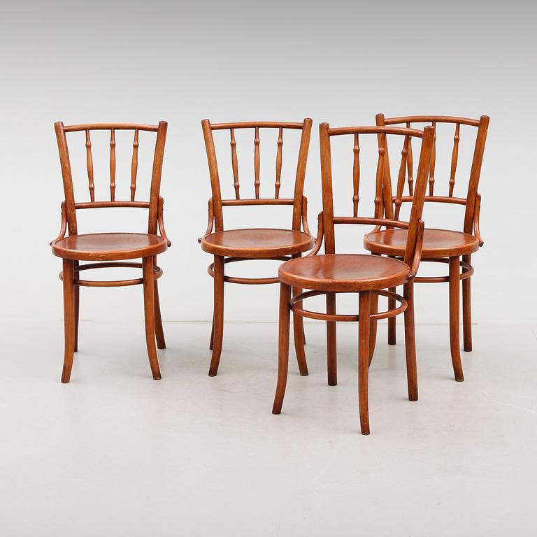 STOLAR, 4 st, Thonet, omkring år 1900.
