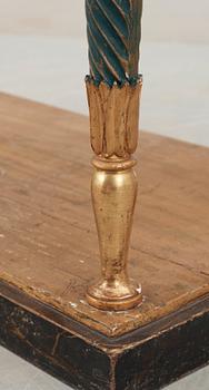 A late Gustavian early 19th century console table.