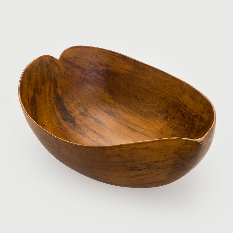 Skål, teak, David Auld, Haiti 1900-talets mitt.