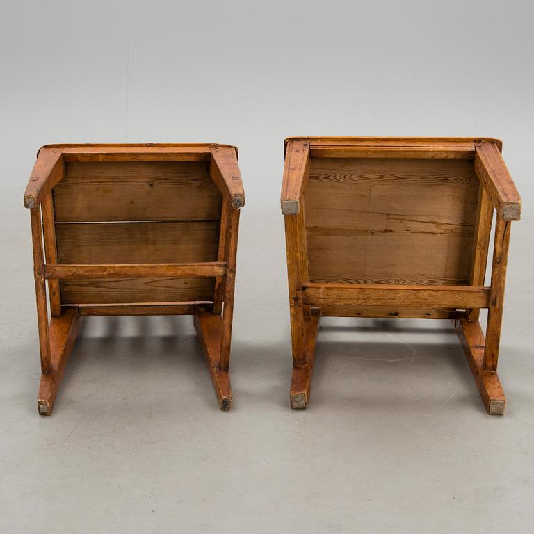 Two 19th century chairs.