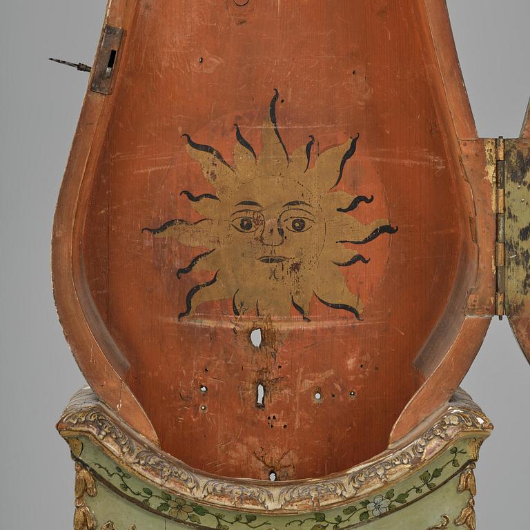 A rococo longcase clock by P. Ernst (watchmaker in Stockholm 1753-84).