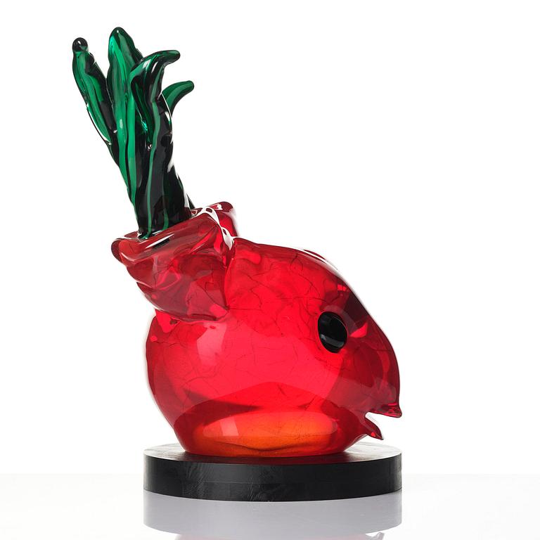 Henrik Allert, “Faun”, a glass sculpture, Berengo Studio, Murano, Italy, 2005.