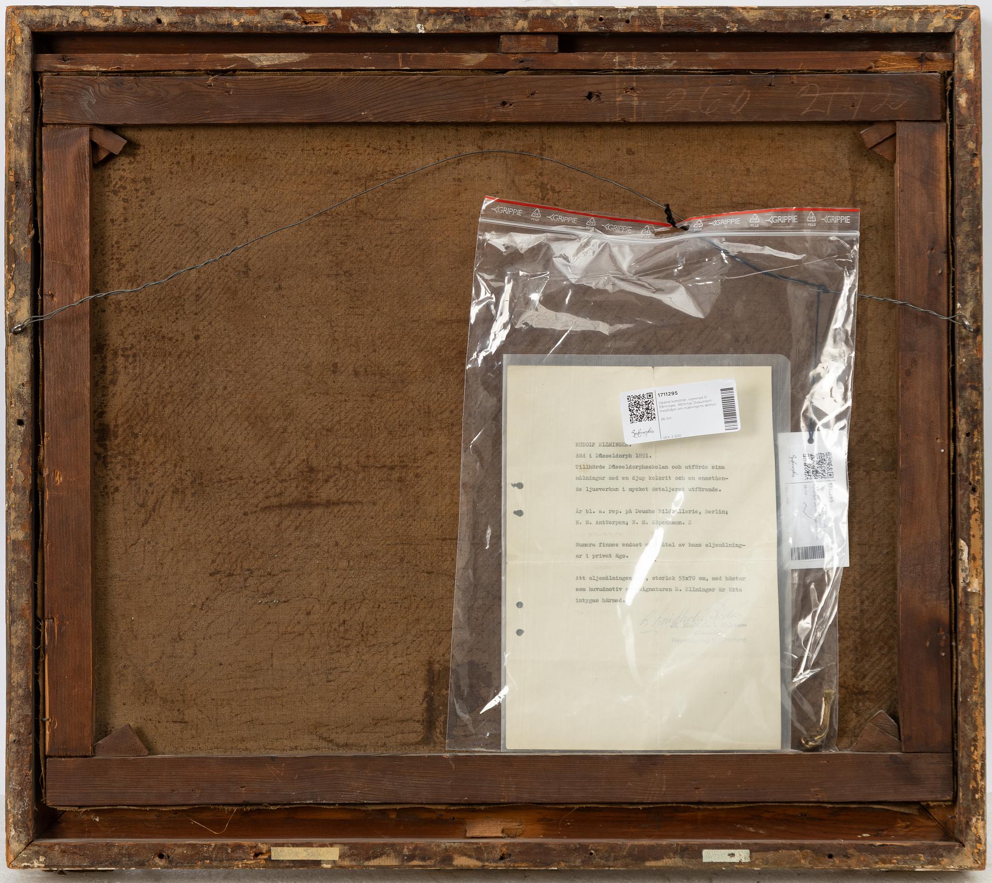 Okänd konstnär, 1800-tal, Hovslagaren.