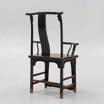 A hardwood chair, China, early 20th century.