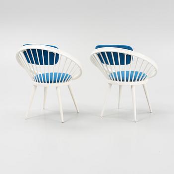 Karmstolar 1 par, "Circle", Gessef, italien,