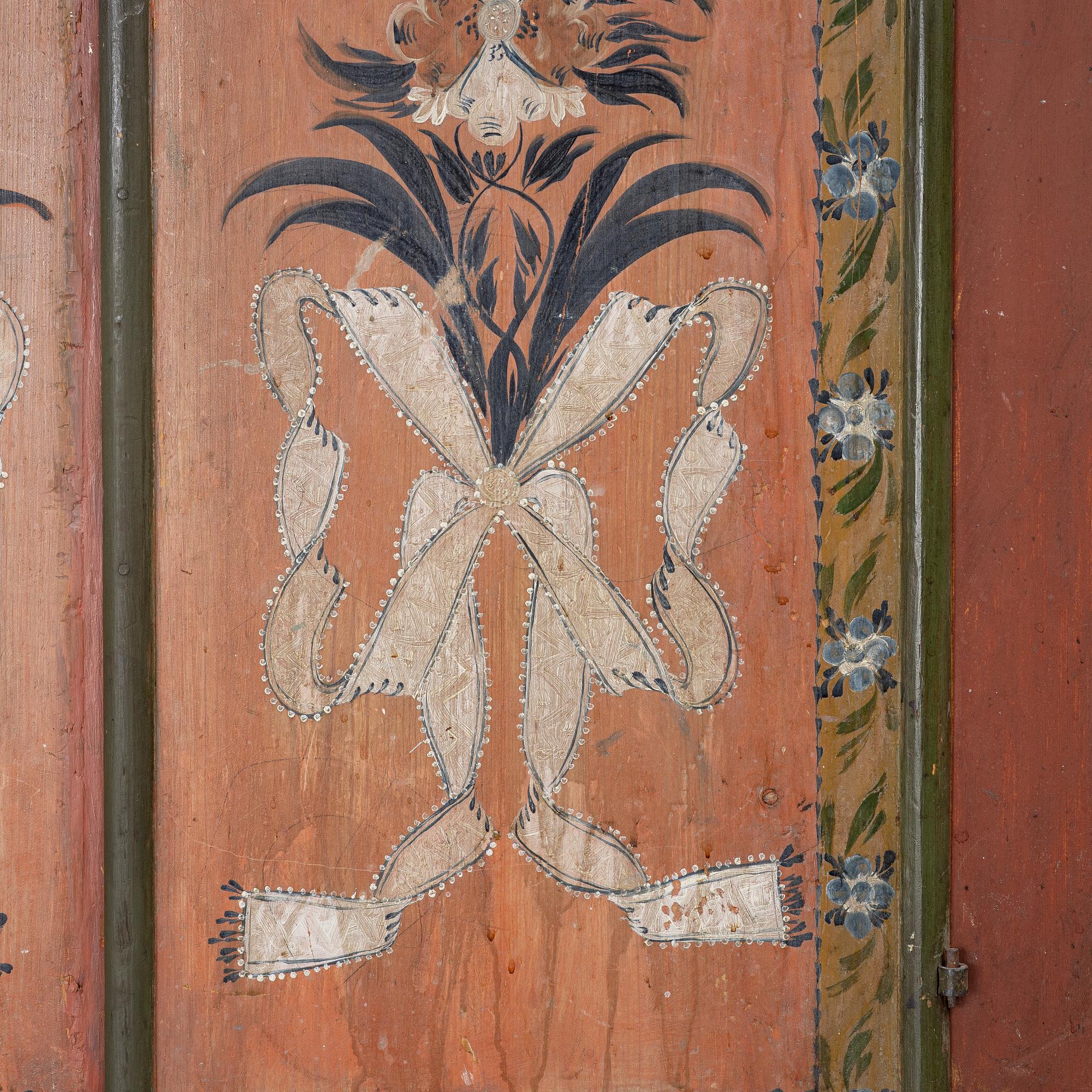 A cabinet from Jämtland, Sweden, dated 1831.