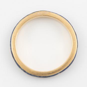 Ring 18K gold with lapis lazuli.