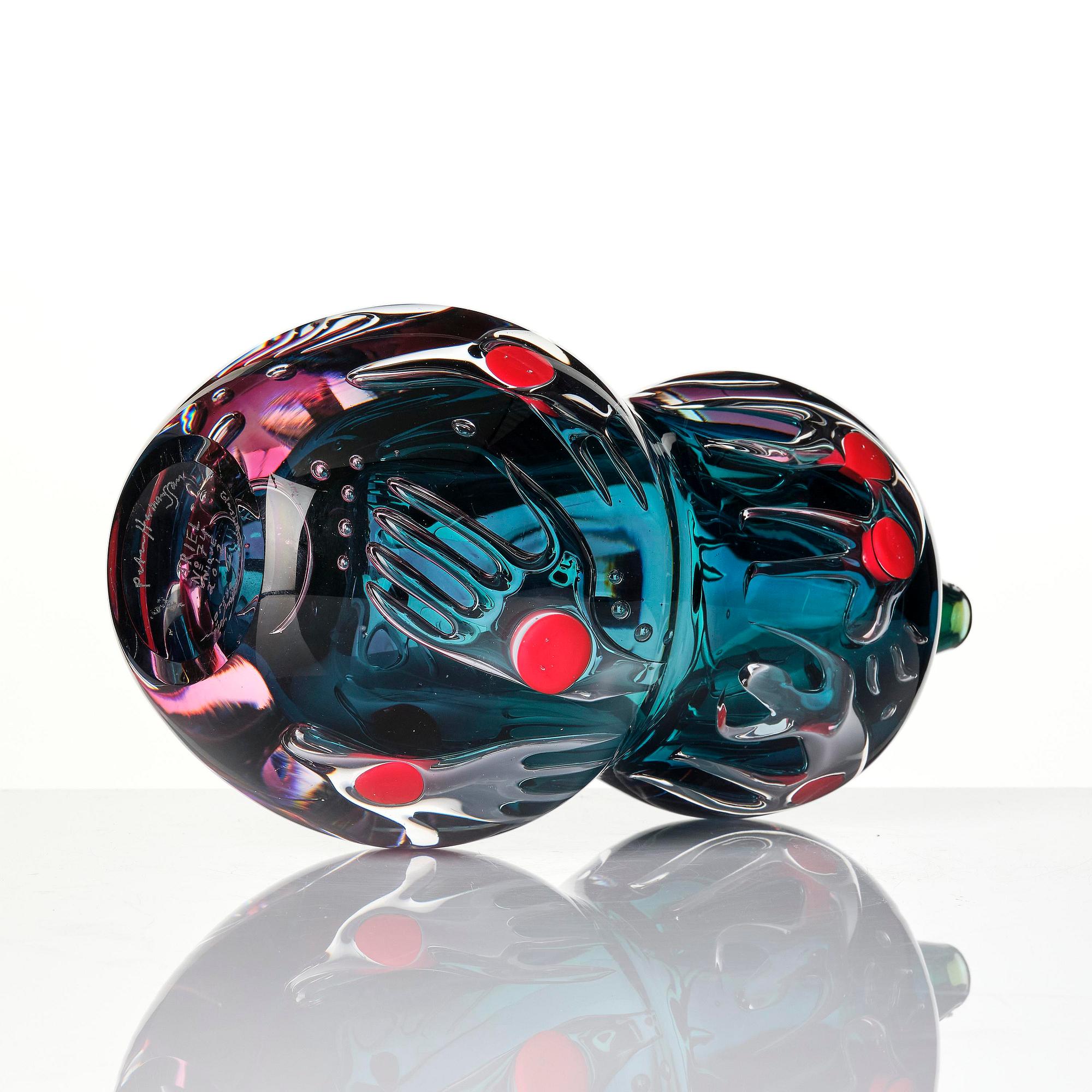 Peter Hermansson, a unique ariel glass vase, Örsjö, Sweden 2012.