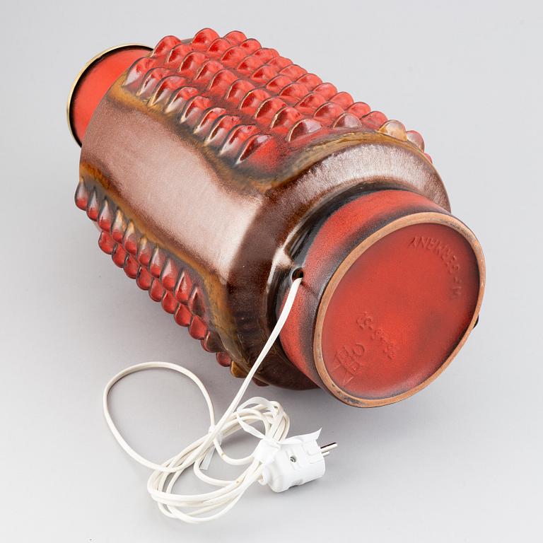 An earthenware table light, Carstens Keramik, Germany, 1960's.