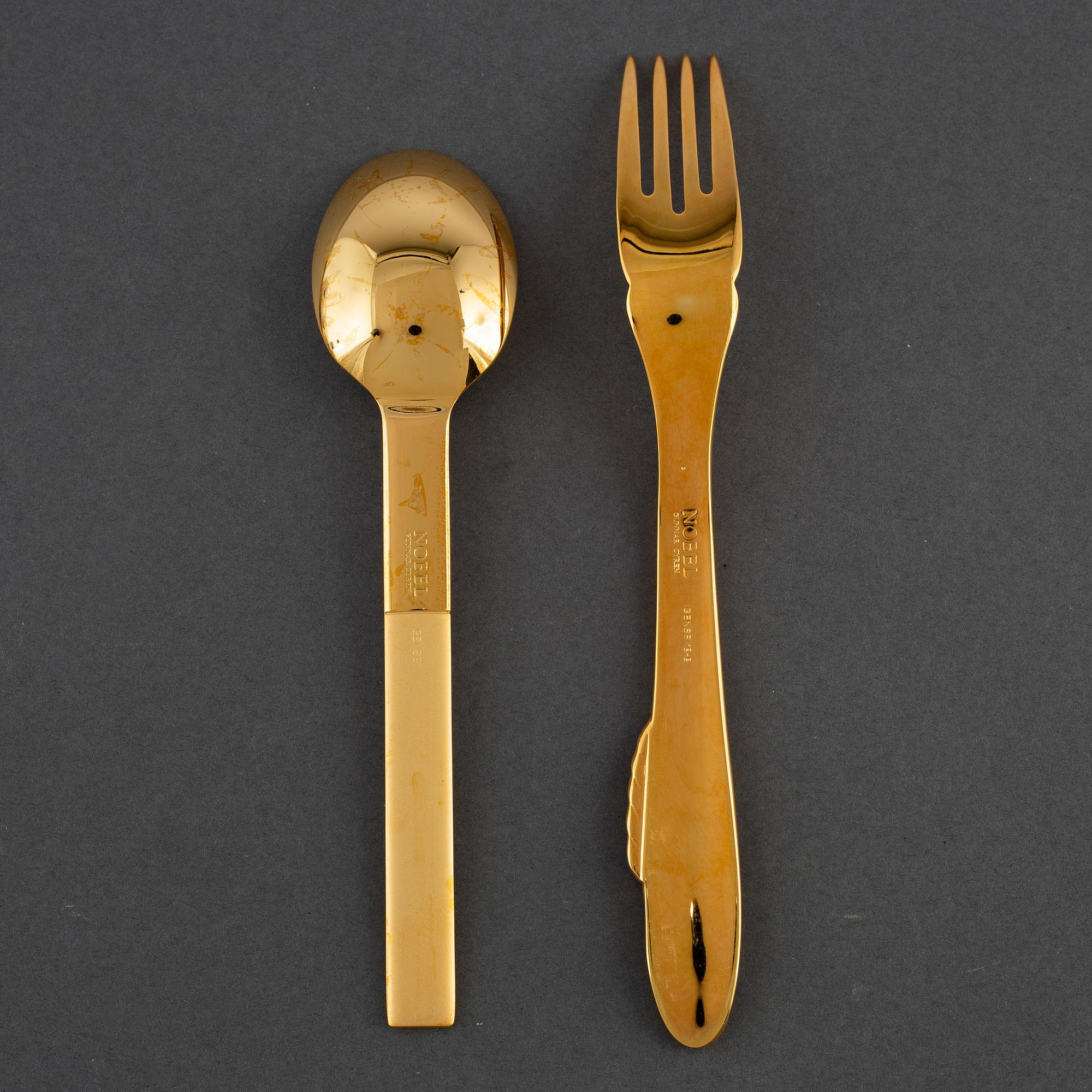 GUNNAR CYRÉN, 18 pieces of cutlery 'Nobel' by Gense.