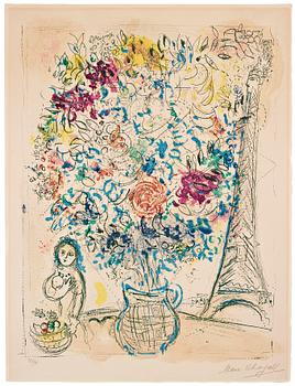 817. Marc Chagall, "Bouquet à la Tour Eiffel".