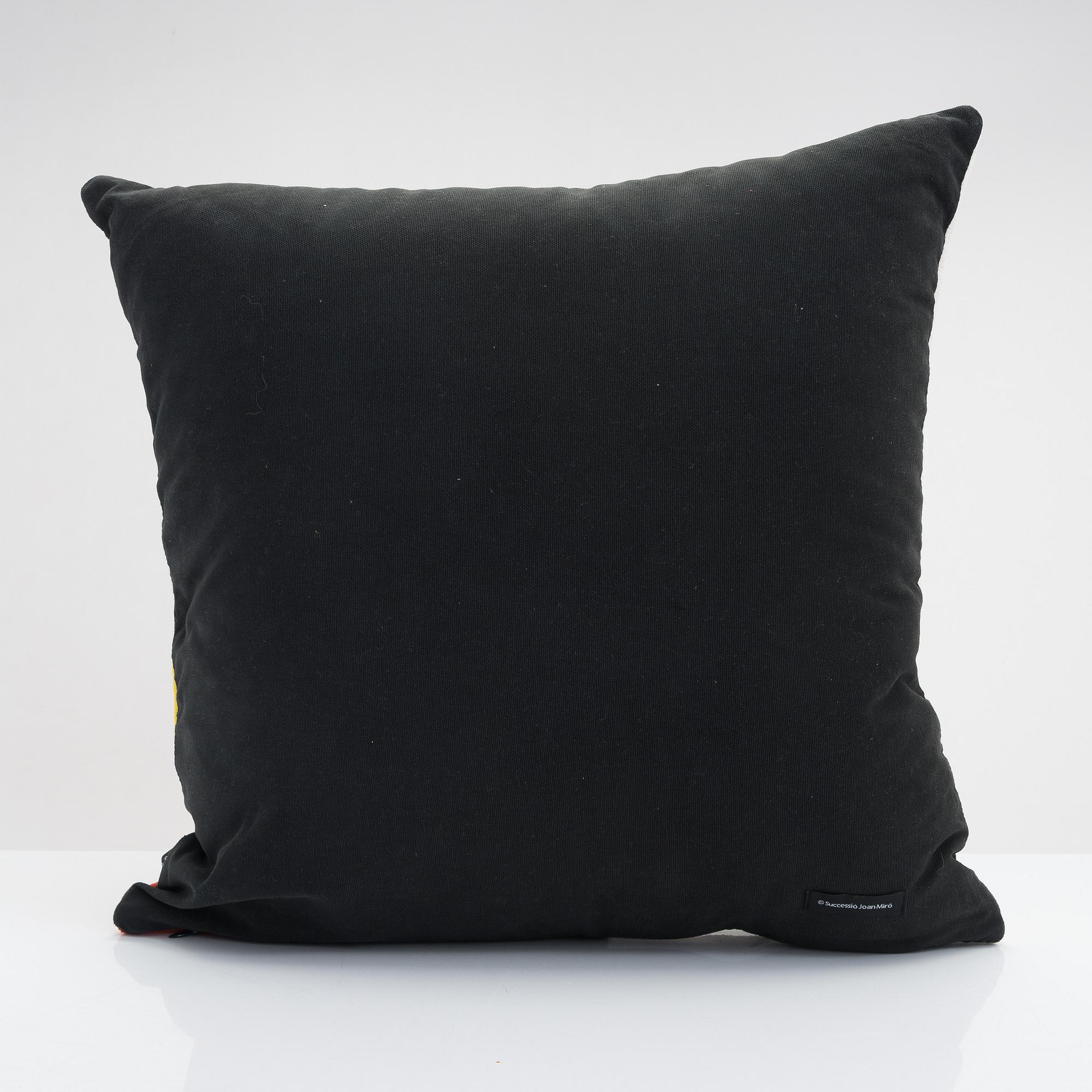 Cushion "Femme, oiseau 1976", Miro, Jules Pansu.