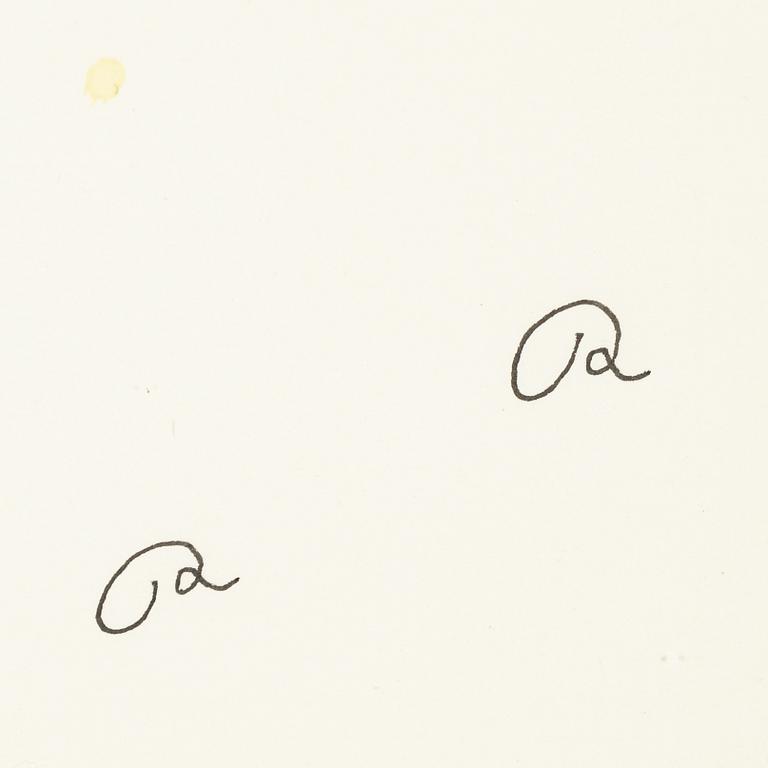 Roger Risberg, indian ink drawing, signed. Executed in 2008.