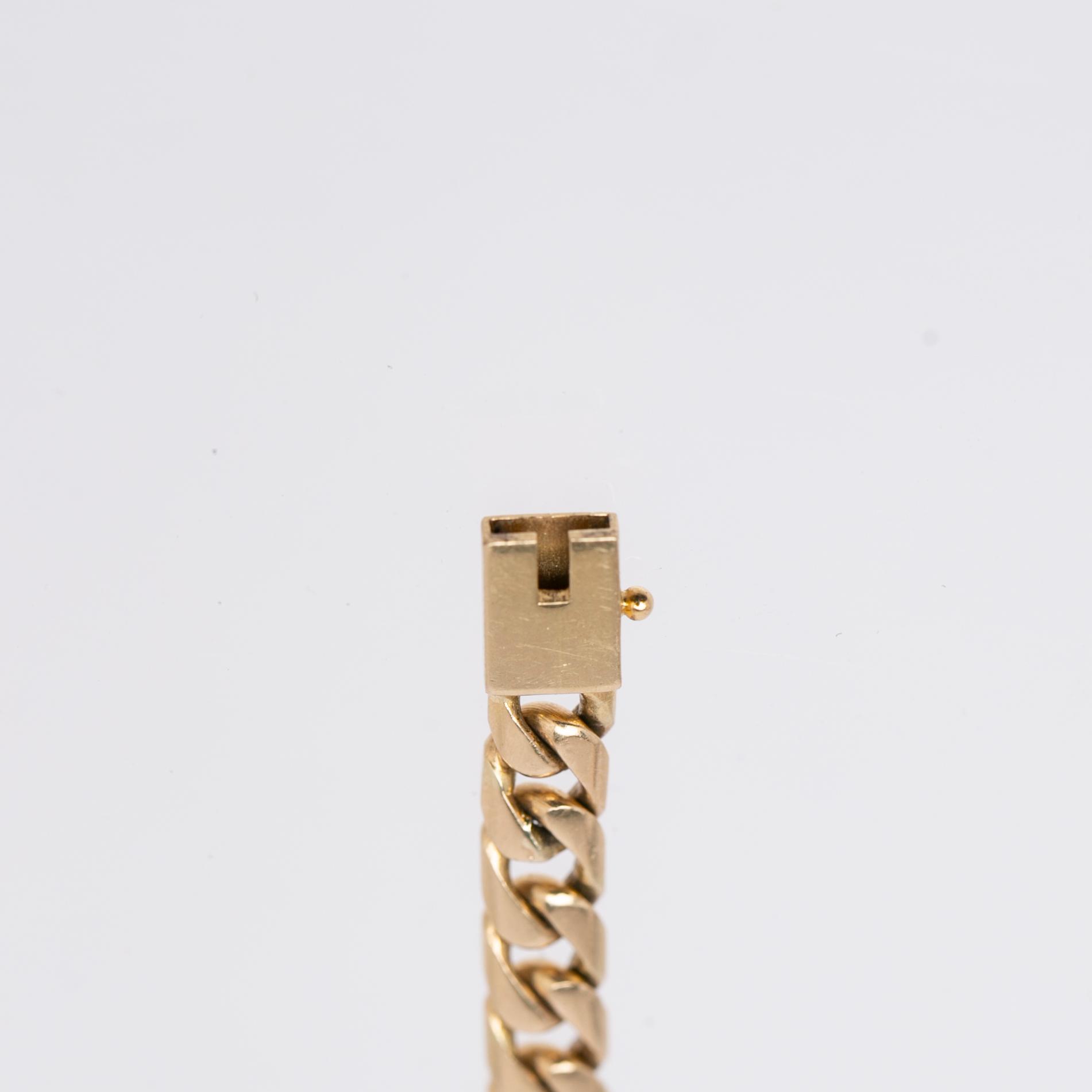 Bracelet, 14K gold with opals.