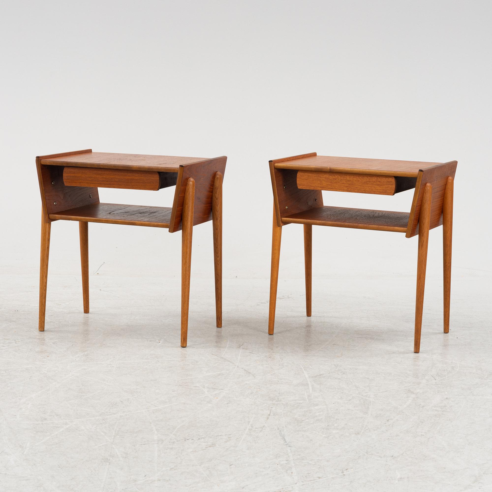 Sängbord, ett par, "Ante", IKEA Sverige, 1950/60-tal.