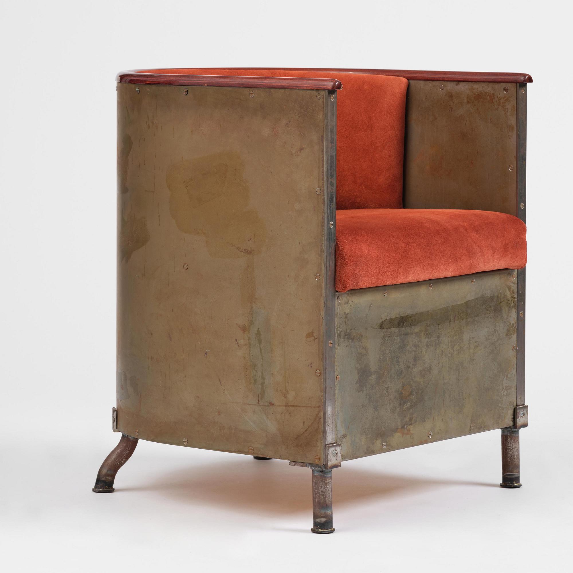 Mats Theselius, a "Järn/Moccafåtöljen" armchair, ed. 157/360, Källemo, Värnamo, post 1994.