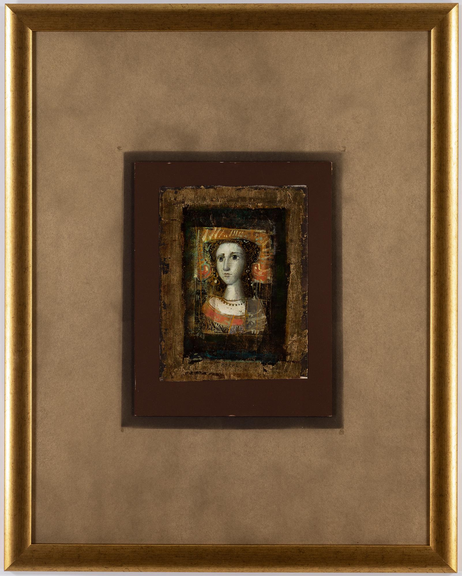 MERSAD BERBER, blandteknik, signerad Berber M och daterad 1974.