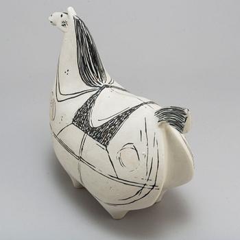 STIG LINDBERG, a "Springare" stoneware sculpture of a horse, Gustavsberg studio, Sweden 1952-72.