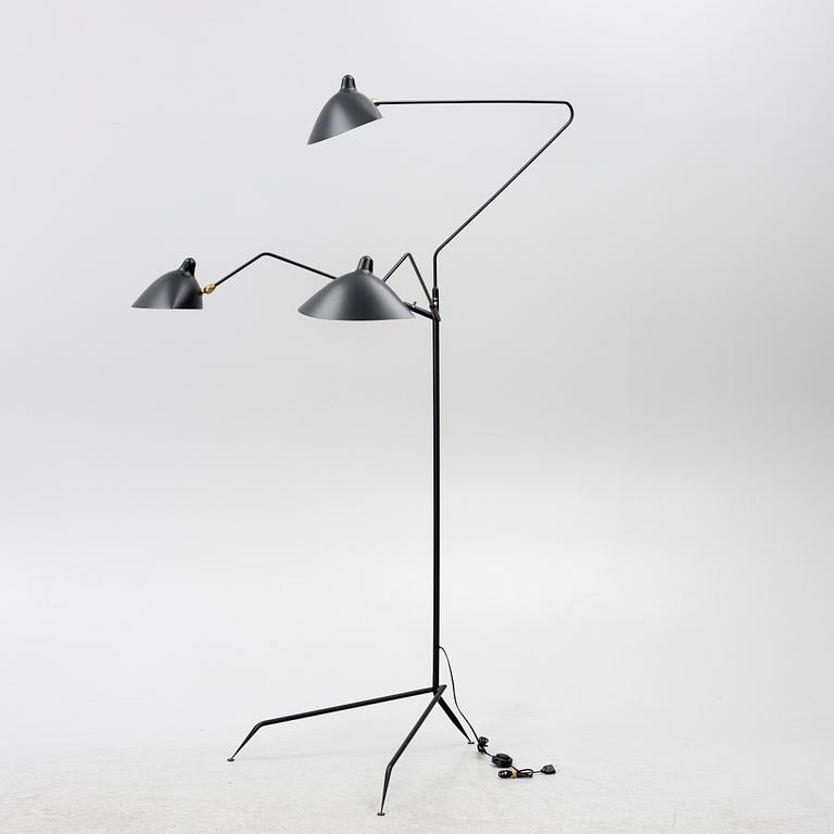 Serge Mouille, a three-armed standing floor lamp, France, 2014.