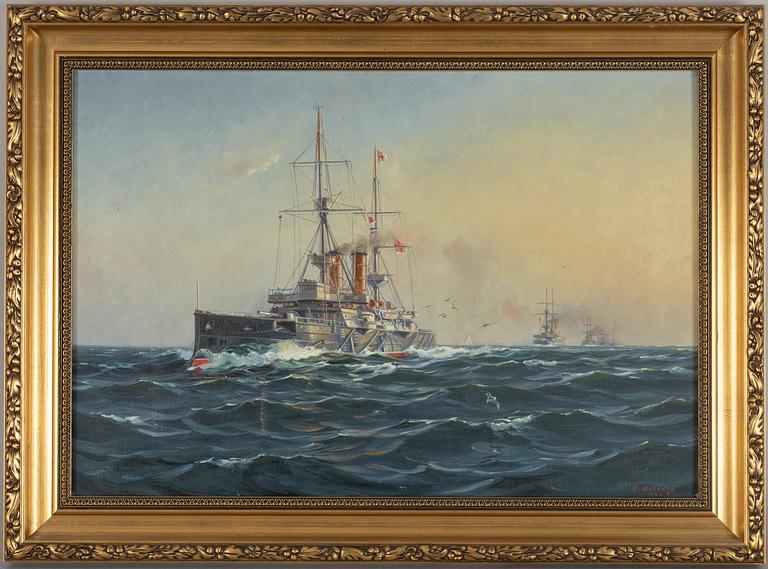 Arvid Ahlberg, Revenge, English cruiser.