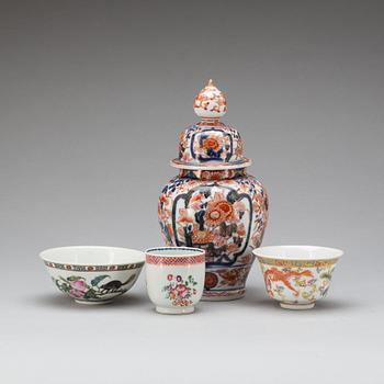 PARTI PORSLIN, 4 delar. Kina, 1800-1900-tal.