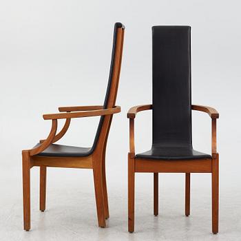 Leo Johansson,  a pair of 'Diabas' armchairs, Eje Ström AB, circa 2000.