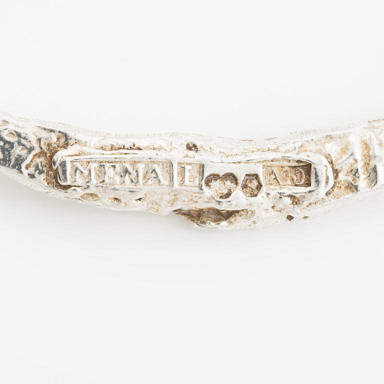 Theresia Hvorslev, neck ring, collar, silver.