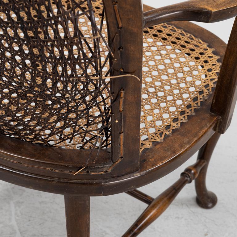 A pair of rattan chairs, first half of the 20th Century.