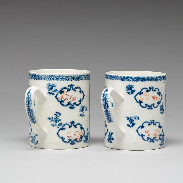 A pair of famille rose jugs, Qing dynasty, Qianlong (1736-95).