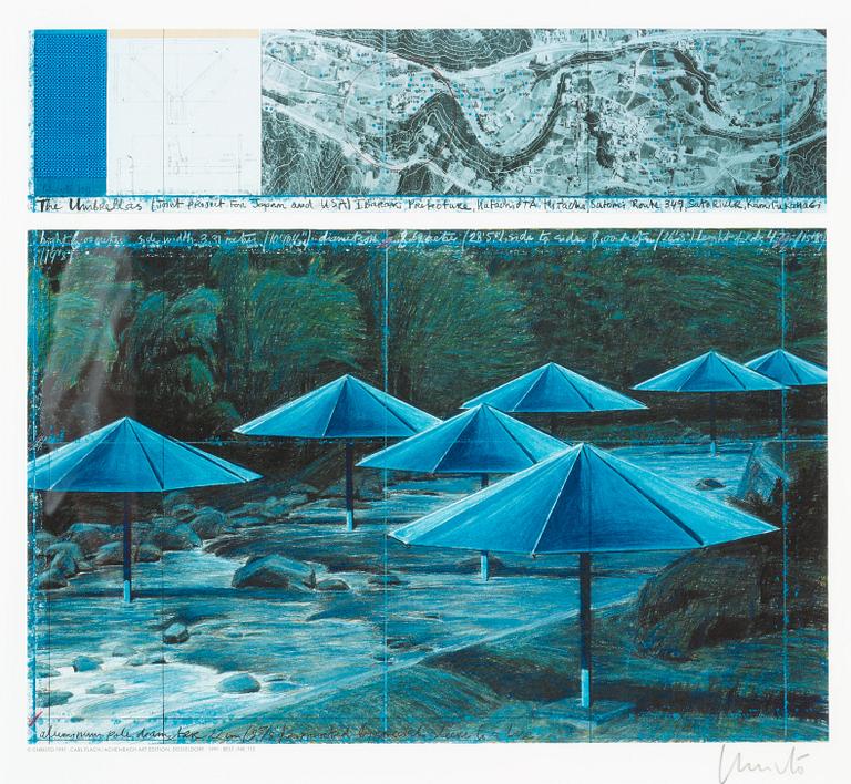 Christo & Jeanne-Claude, "The umbrellas (Joint project for Japan and USA)".