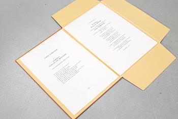 folder with nine litographs, "Femmes fleurs de mélodie", signed och numbered 204, 206, 207, 221/250.