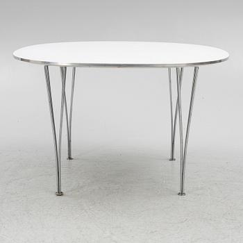 Bruno Mathsson & Piet Hein, a 'Supercircle' dining table, Fritz Hansen, Denmark.