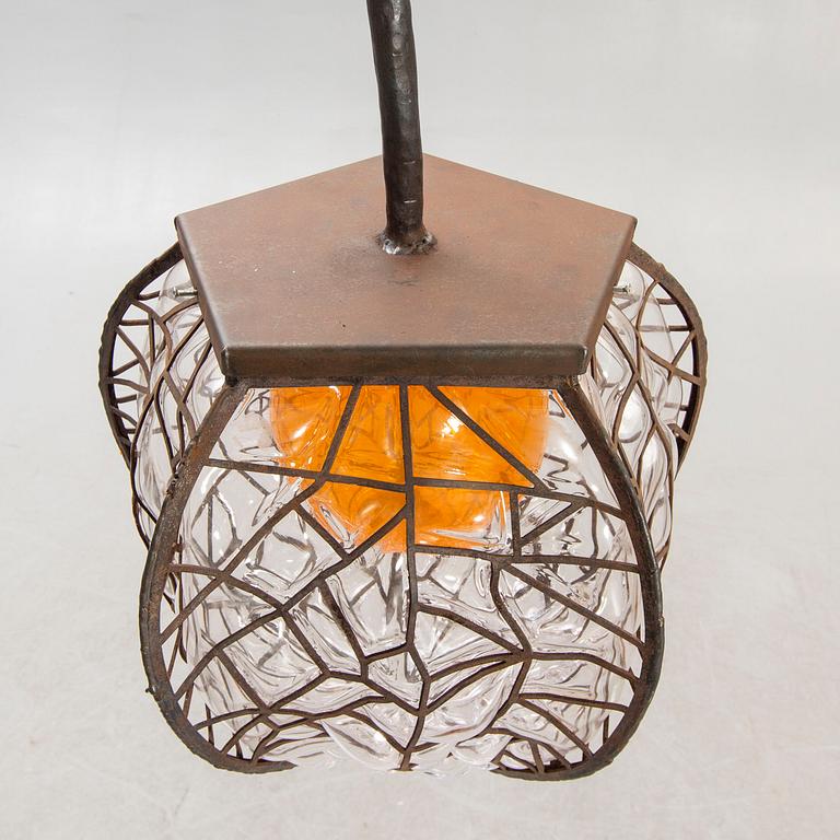 Elna Melusine Jolom, a signed numbered and dated glass and metal sculpture 5/5 2017.