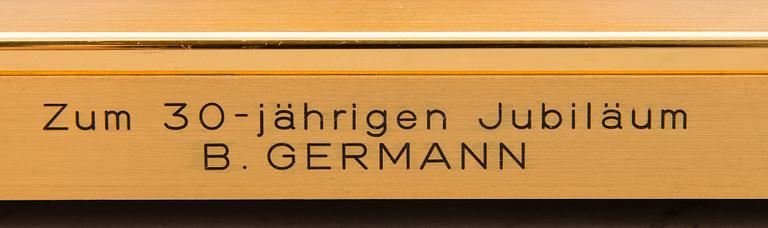 An Imhof table clock with world time, 1960/70s.